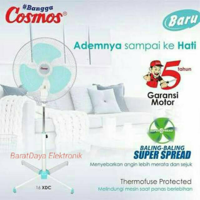 COSMOS Kipas Angin Berdiri Stand Fan 16 inch 16XDC