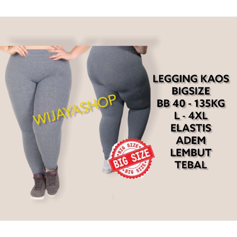 Legging Kaos Jumbo Premium L - 4XL Max BB 135 Kg / Legging Super Jumbo Kaos