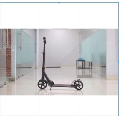 Skuter Sekuter RMB SKL180 Dewasa otoped Anak 2 Roda Rangka Stainless Steel Kuat Kokoh Garansi COD SNI-Hitam