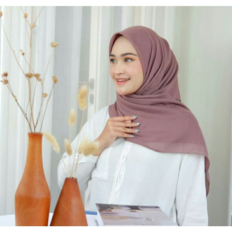 Hijab Paris Segiempat Voal Premium Anti Letoy