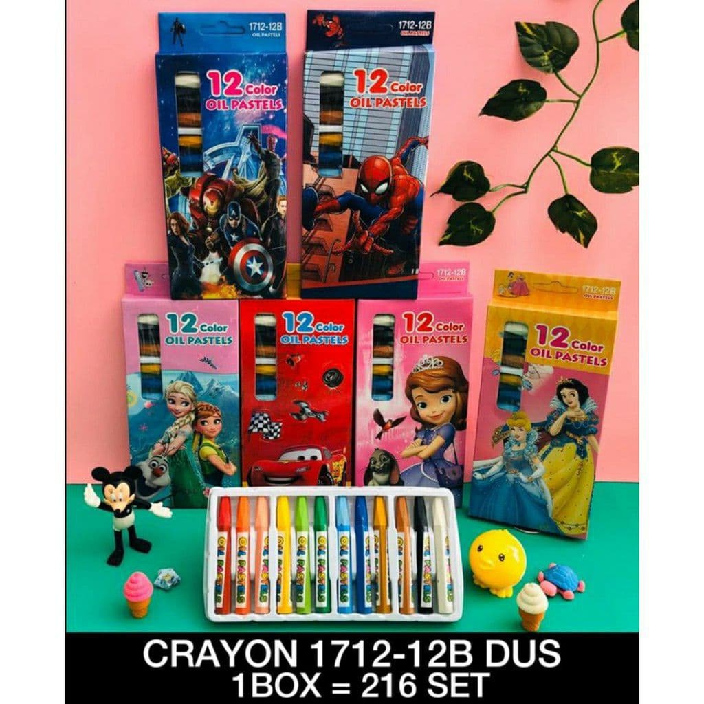 

CRAYON OIL PASTEL KARAKTER KARTUN 1712. TERMURAH