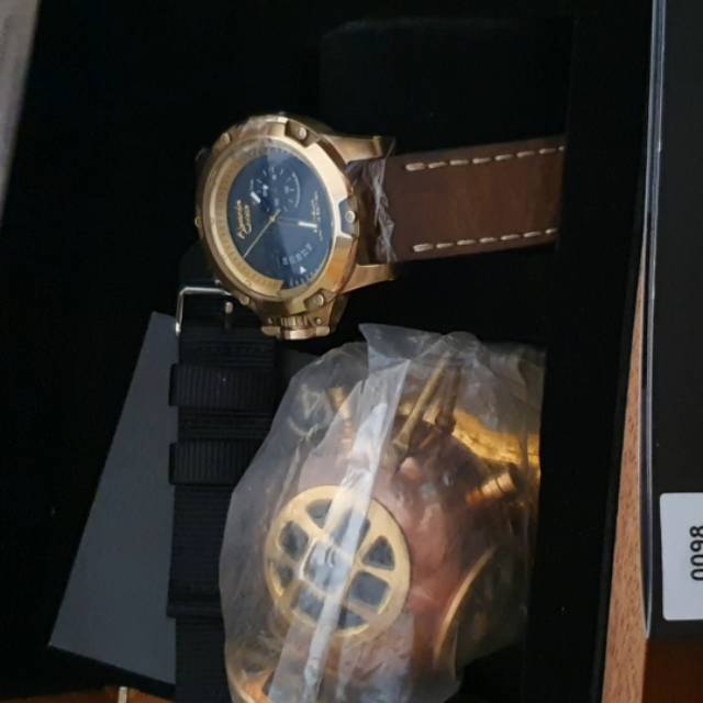 Alexandre Christie AC 6481 MA LGPBA Man Automatic Bronzium Limited Edition Black Dial