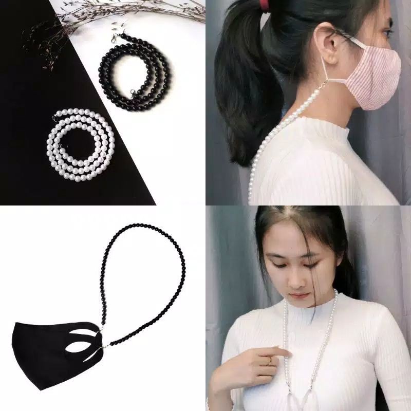 STRAP MASKER  KACAMATA MUTIARA / STRAP MASKER / KALUNG MASKER KOREA