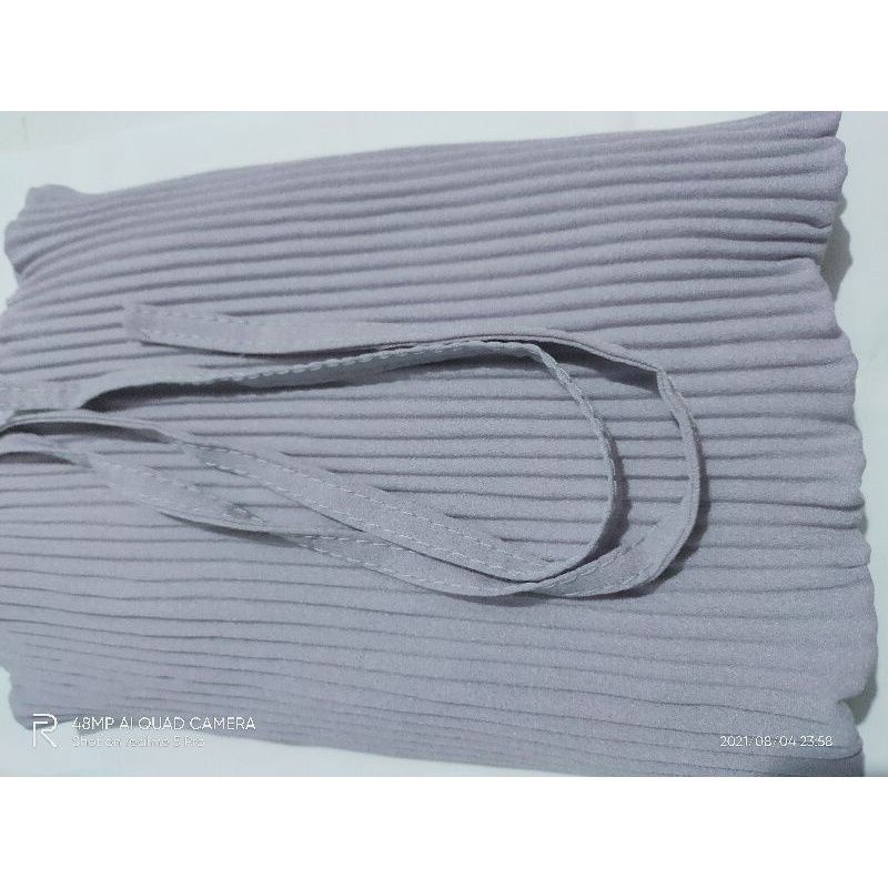 PROMO JILBAB INSTAN BERGO PLISKET LIDI/JILBAB PLISKET MARYAM 70x80-Silver