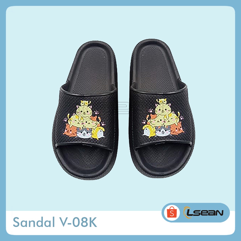 SANDAL RUMAHAN LUCU | SLIP ON LUCU KOREA V-08K
