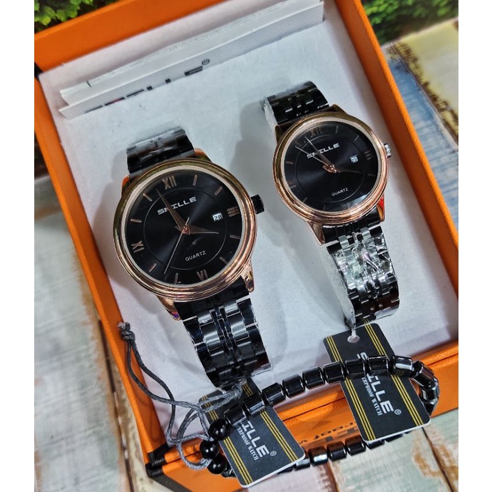 JAM TANGAN COUPLE RANTAI SNILLE ORGINAL