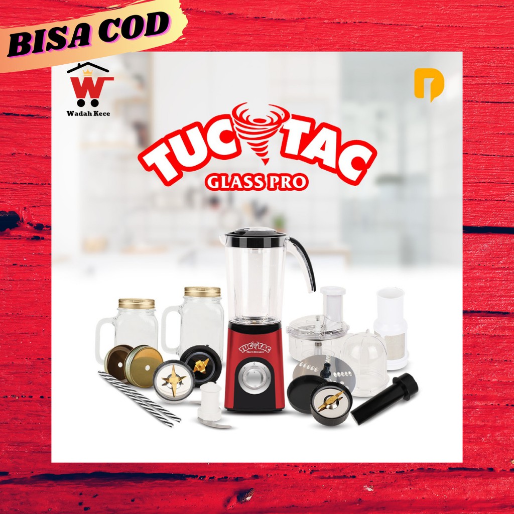 TUC TAC GLASS PRO / JUICER / BLENDER MULTIFUNGSI / BLENDER BUMBU / BLENDER SET / BLENDER DAGING