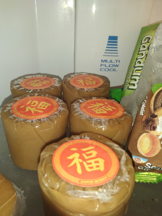 Stiker Kue Keranjang Imlek Diameter 5cm