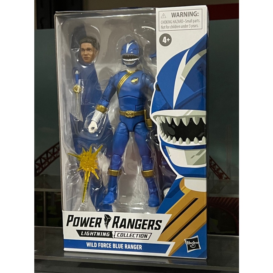 Hasbro Power Rangers Lighting Collection WILD FORCE BLUE RANGER