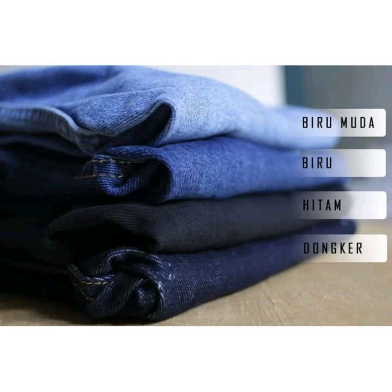 Celana jeans standart / jeans reguler pria - basic Celana panjang- Jeans cowok cowo