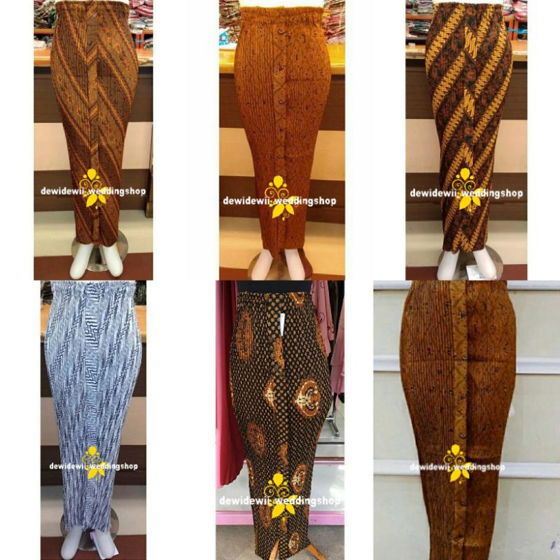 Rok Plisket Wiru Motif Batik (MOTIF LENGKAP)