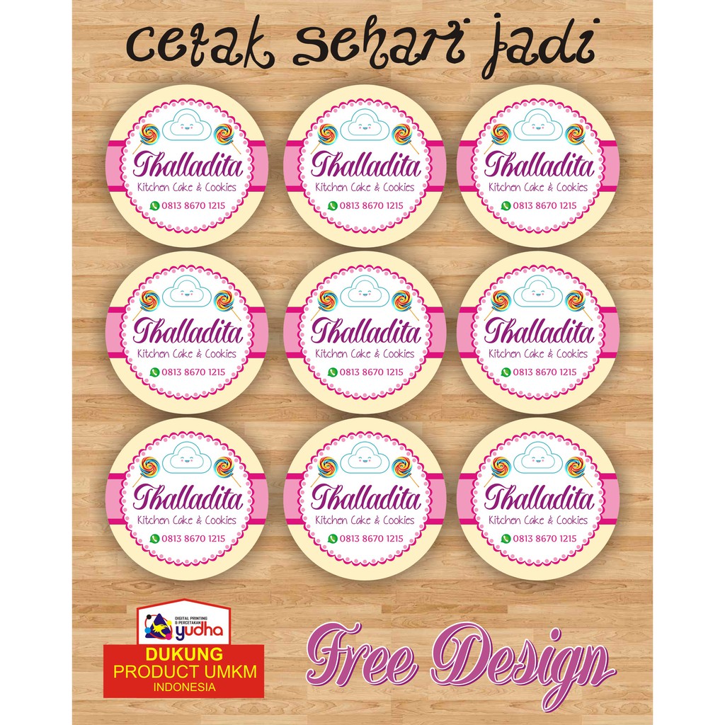 

Stiker Oval Custum Sehari Jadi