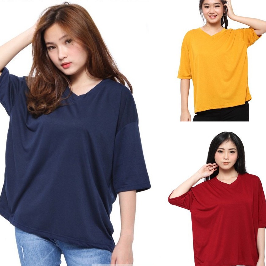 iseven p OVERSIZE VNECK JUMBO TANGAN PENDEK