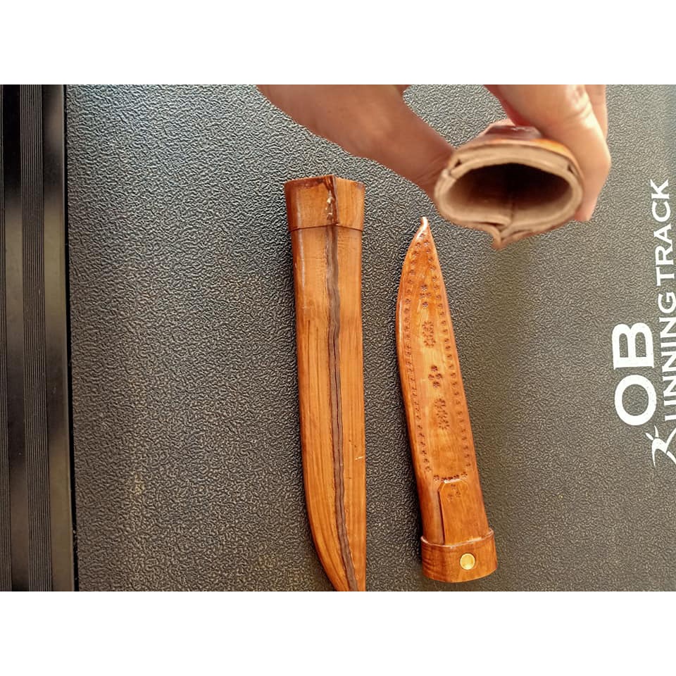 Sarung Pisau Cap Garpu Kulit Asli