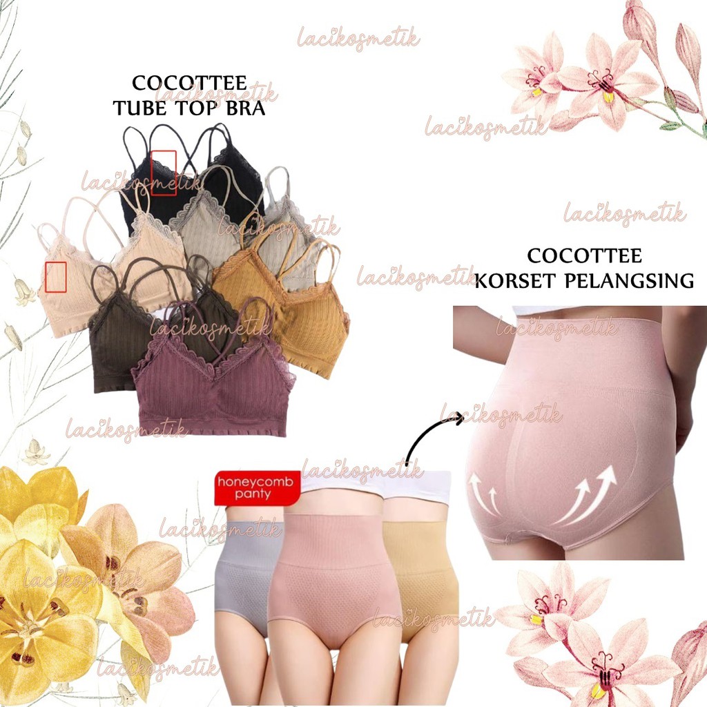 ✨LACIKOSME✨ COCOTTEE KORSET PELANGSING [SLIMMING PANTS STAGEN] / COCOTTEE BRA SEAMLESS PUSH UP BRA