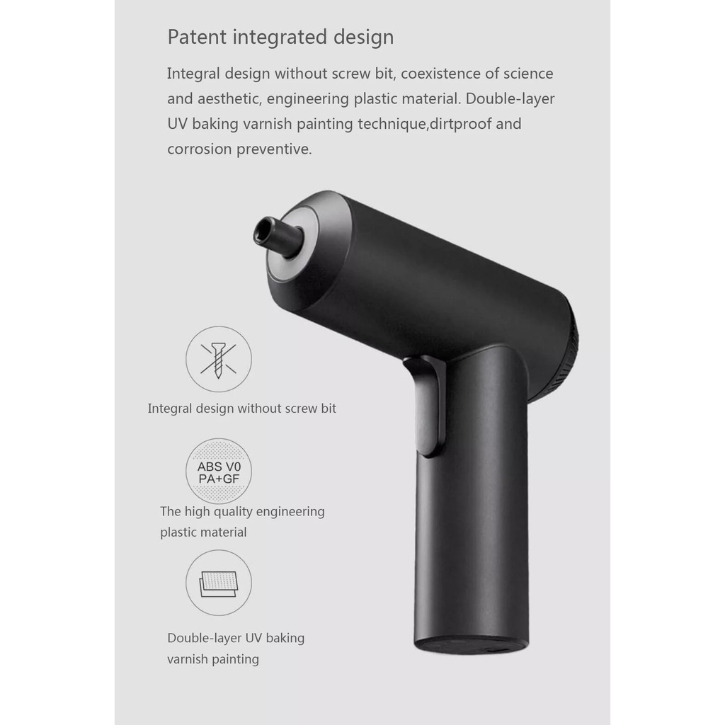 XIAOMI MIJIA Electric Cordless Screwdriver Sets 3.6V - MJDDLSD001QW - Obeng Elektrik dari XIAOMI