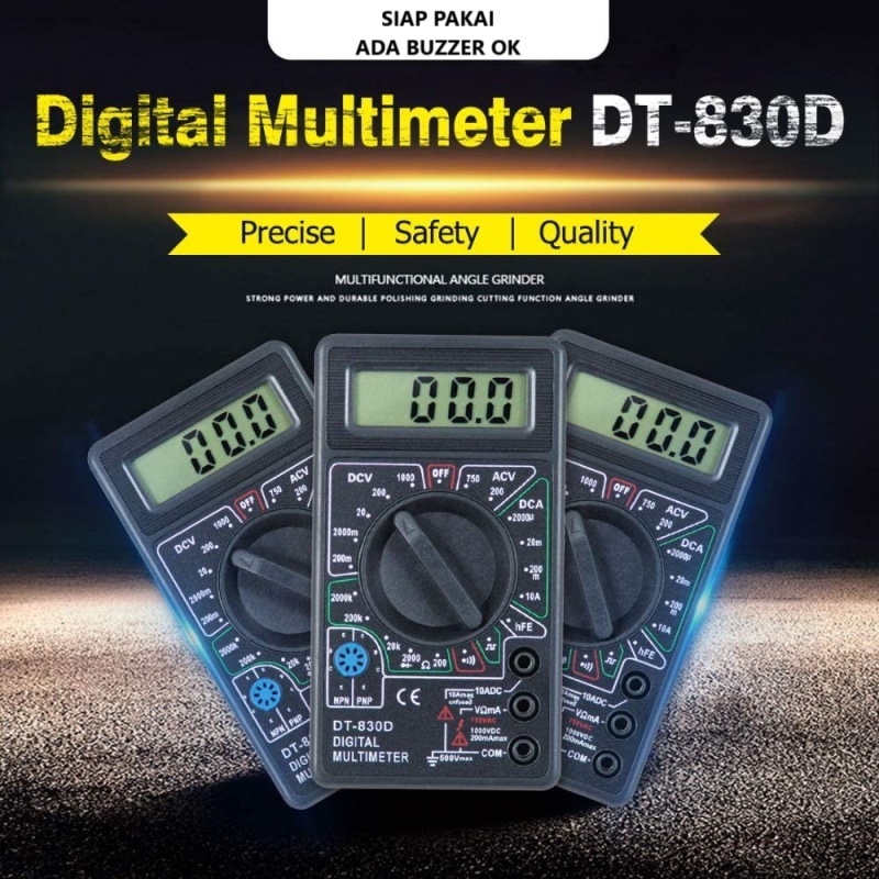 Digital Multimeter DT830D Alat Tester Tegangan Arus Listrik