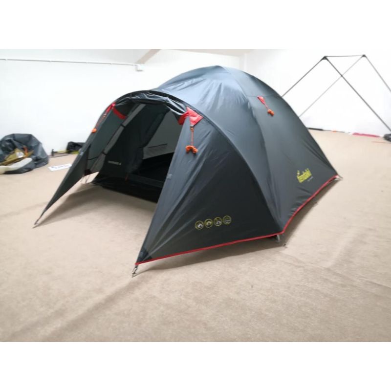 tendaki borneo 4 dark grey grosir tenda dome termurah tendaki Borneo 4 double layer PU3000mm
