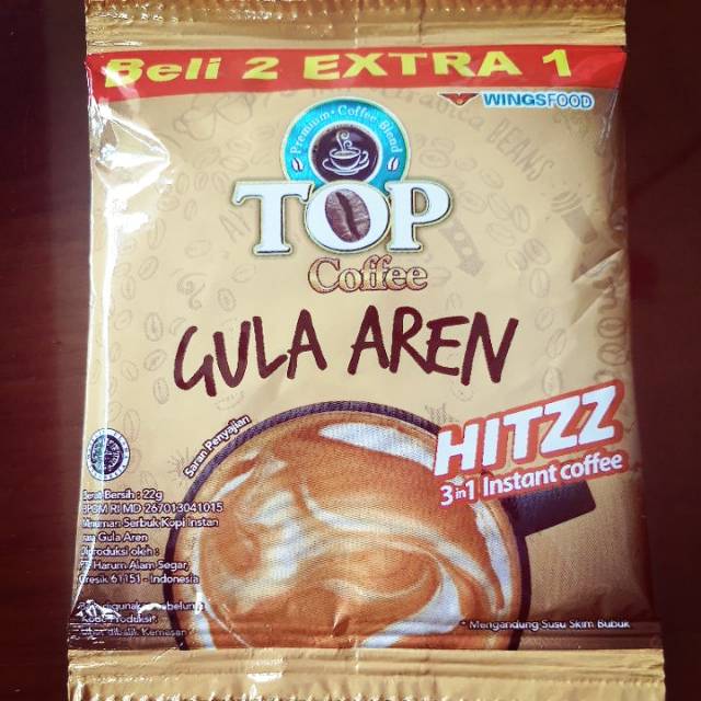 Top Coffee Gula Aren 22gram