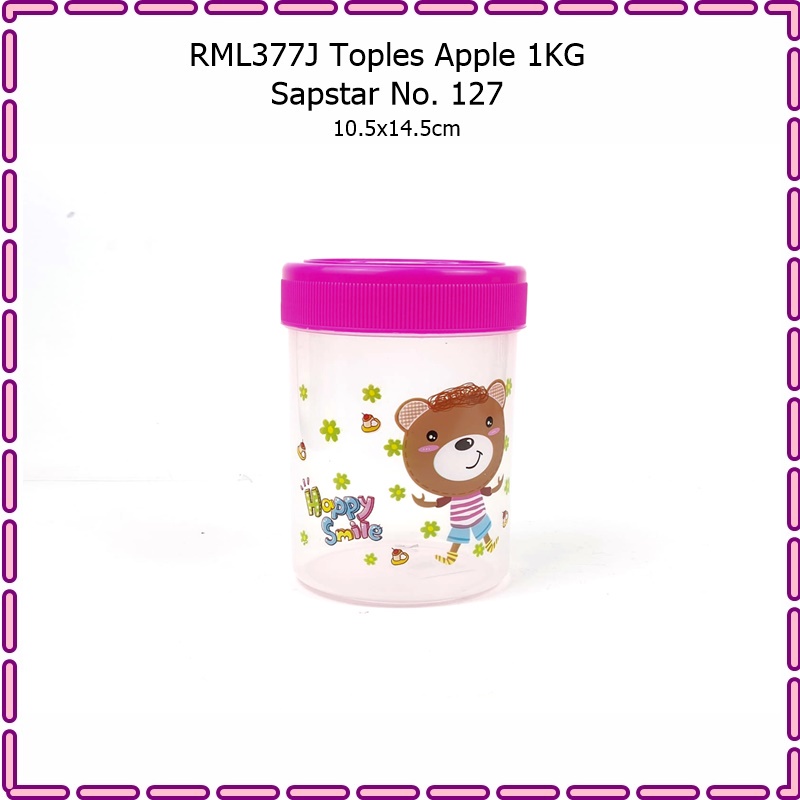 RML377J Toples Makanan Apple 1KG Sapstar No. 127