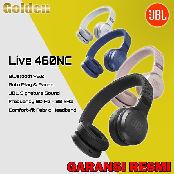 JBL Live460NC / LIVE 460NC Wireless on-ear Headphone Resmi