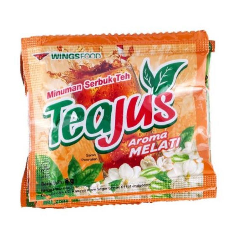 

Tea Jus/Jas juz Aroma Melati/Rasa Lemon/Rasa Gula batu/Rasa Apel 1Sachet Minuman Serbuk Teh