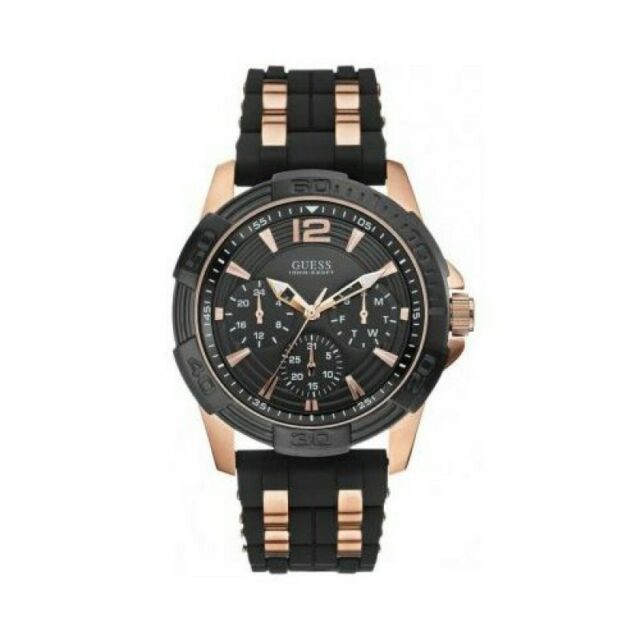 JAM TANGAN PRIA GUESS W0366G3 - GARANSI 1 TAHUN - GUESS RUBBER - MULTIFUNCTION