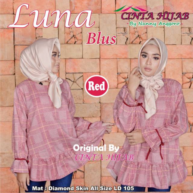 Luna blouse Original by Cinta hijab