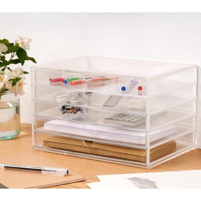 Karra 3.5 | Laci Akrilik Rak Laci Minimalis Acrylic Organizer Rak