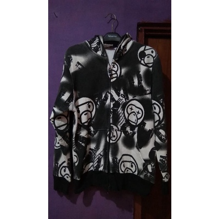 BABY MILO by A BATHING APE Zip Hoodie Second Original (black)