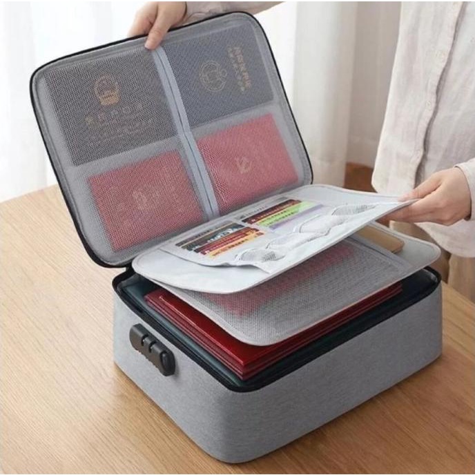 

Office & Stationery | Document Organizer | Tas Dokumen Tempat Penyimpanan File Pasport Travel Bag Storage Box | Best Seller