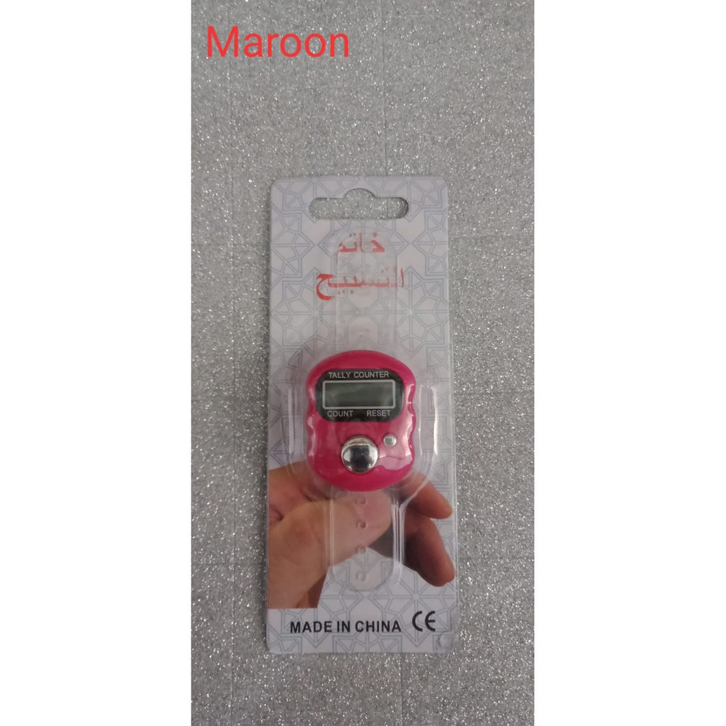 GLORI.ID R031 Alat Hitung Digital Tasbih Digital Elektronik Jari Counter Mini Import Murah COD-MERAH