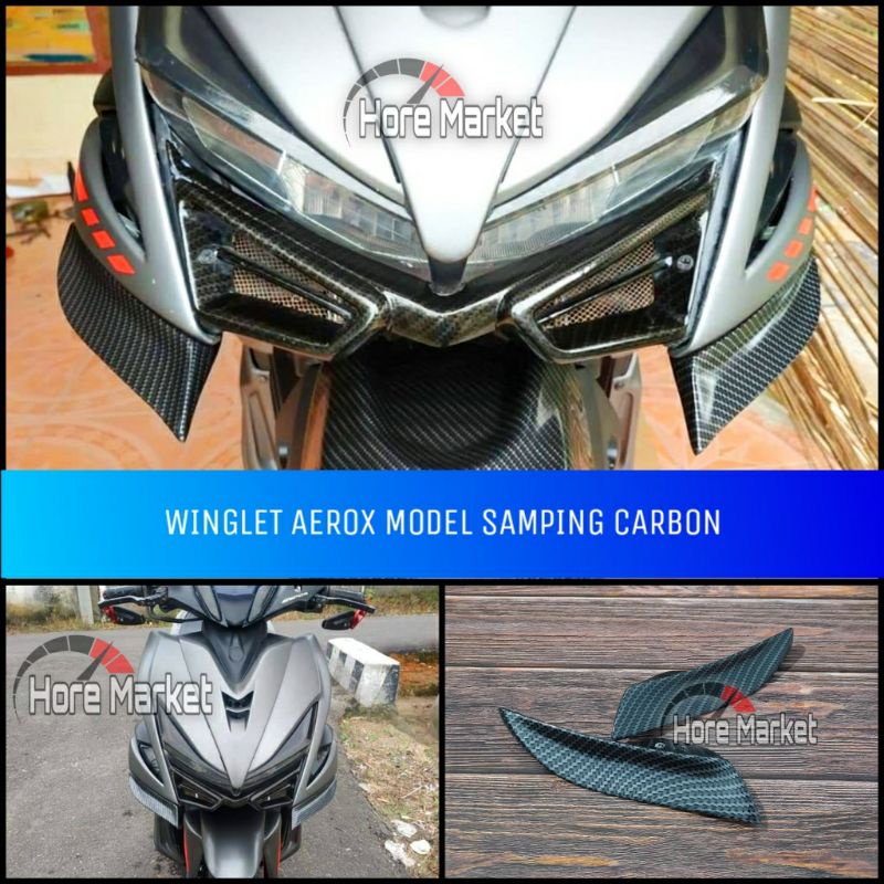 WINGLET AEROX 155 CARBON WINGLET AEROX OLD MODEL SAMPING KEWER