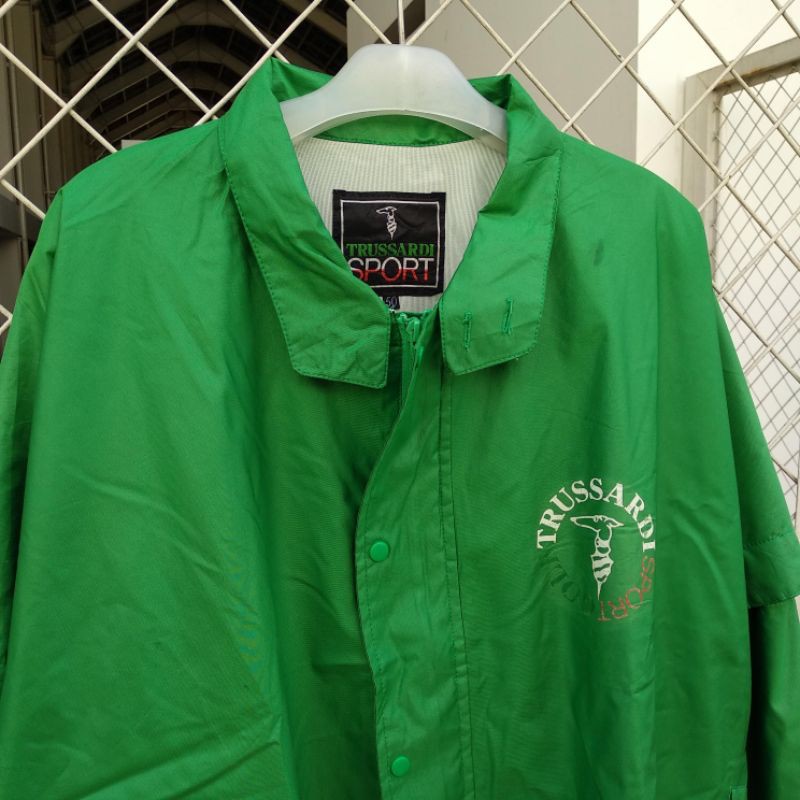 WINDBREAKER JACKET TRUSSARDI GOLF VINTAGE SECOND ORIGINAL PRELOVED THRIFT JAKET BEKAS PARASUT