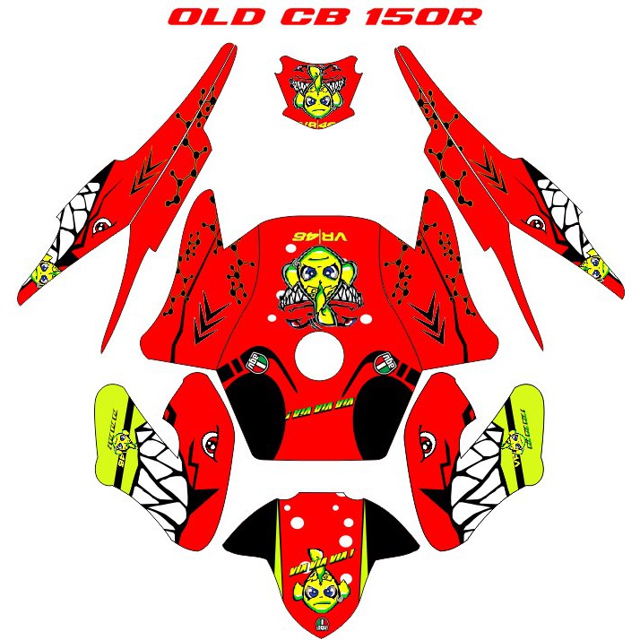 Decal Sticker CB 150R Old PART1