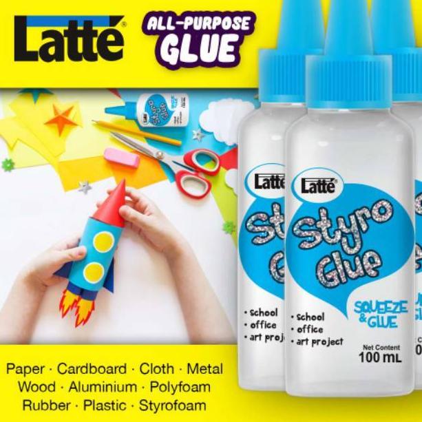 

[PRODUK 6BBFP] Lem Latte Styro Glue / UHU / 100ml / Twist SKN
