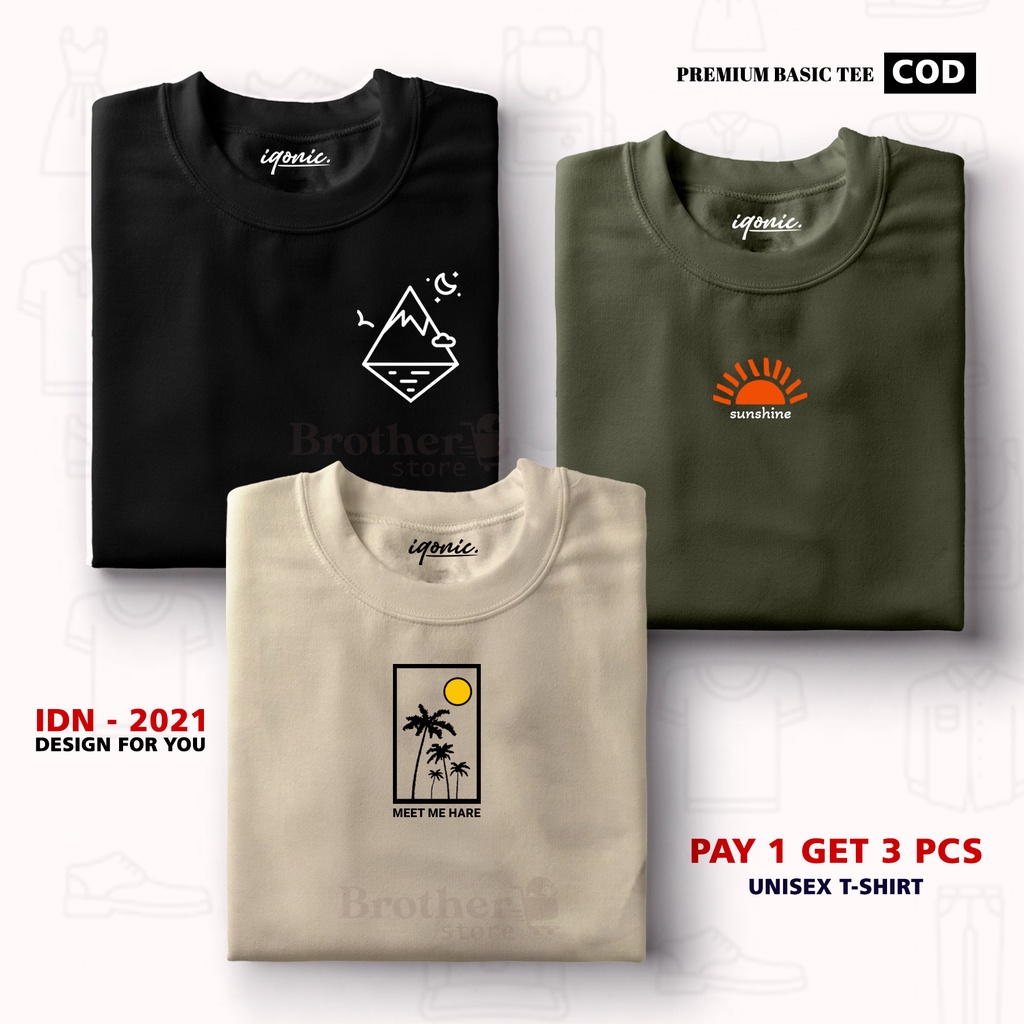 BUY 1 OR 3 PCS ( PROMO COD ) BROTHER STORE / Kaos Distro100% Catoon Combed 30s / ArticelGSM