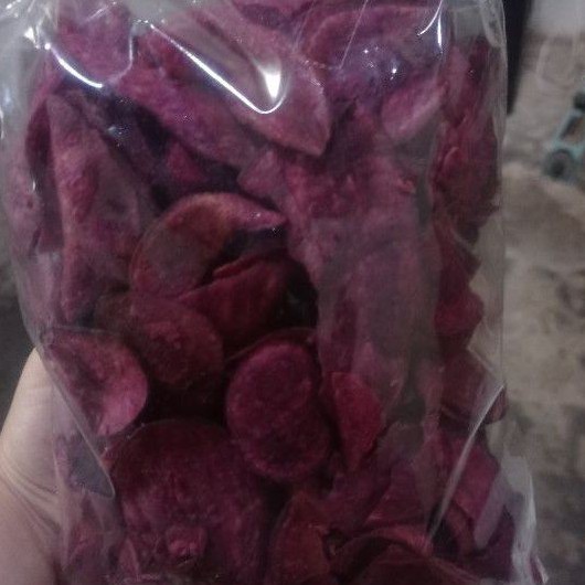 

Snack Keripik Ubi Ungu / Tela Ungu Manis 250gram