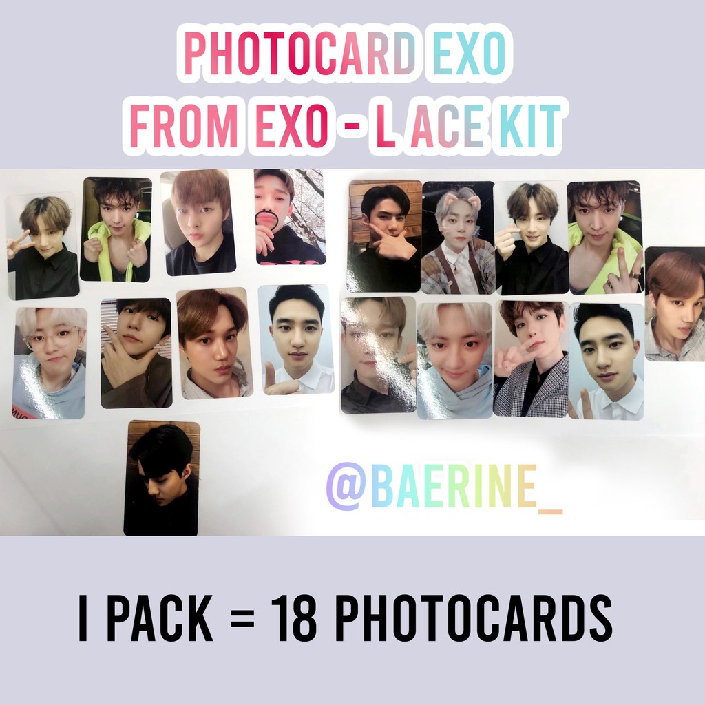 EXO-L ACE WELCOME KIT PHOTOCARD - EXO