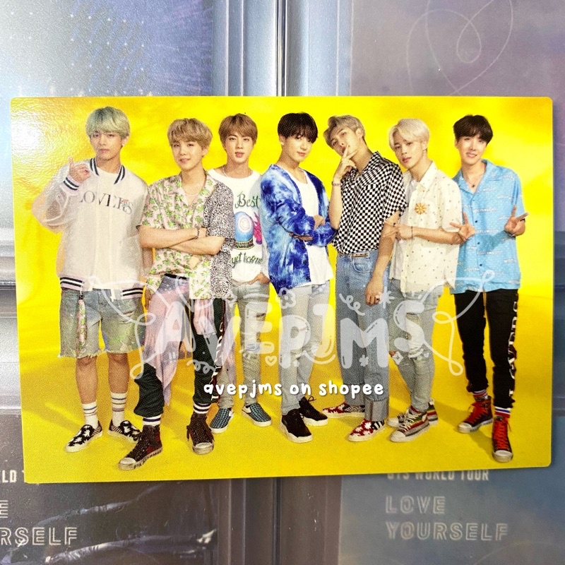 [ ready stock ] bts group pc official fc japan renewal group sys concert rare fanclub photocard blin