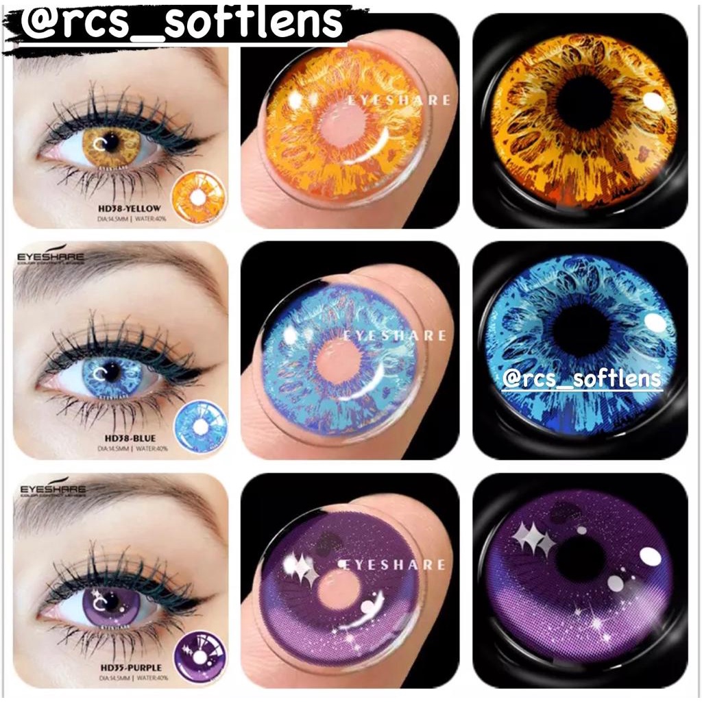 RCS - NEW softlens cosplay halloween  softlens kuning biru