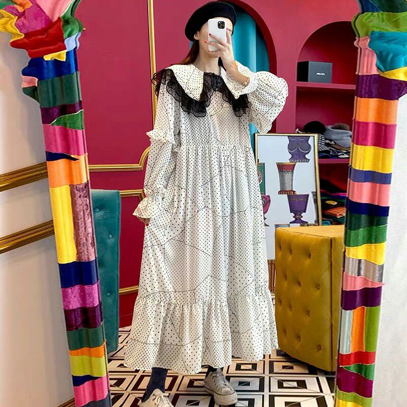 42500 Baju maxi dress BABYDOLL wanita import baju maxi dress gaun pesta cewek putih hitam import