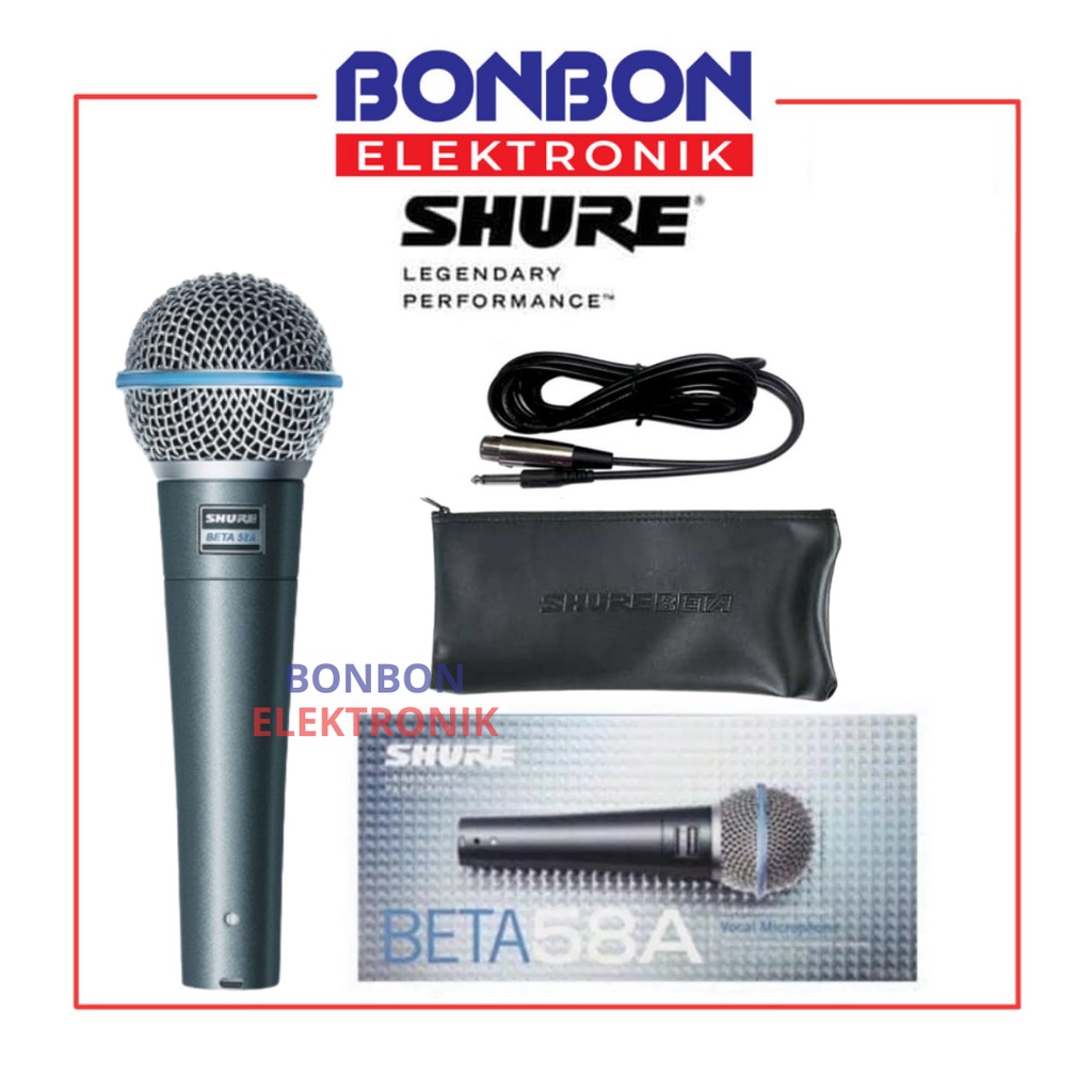 Shure Mic Beta 58A / BETA 58 A Switch Microphone Kabel [On/Off]