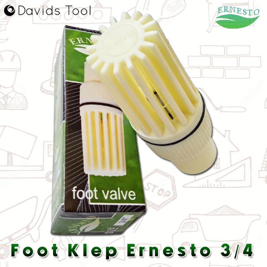 Tusen Klep Foot Valve Plastik Ernesto 3/4