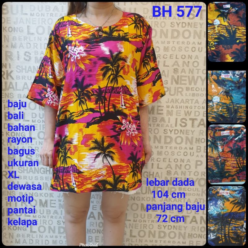 Bali rayon pantai kelapa gunung XL dewasa