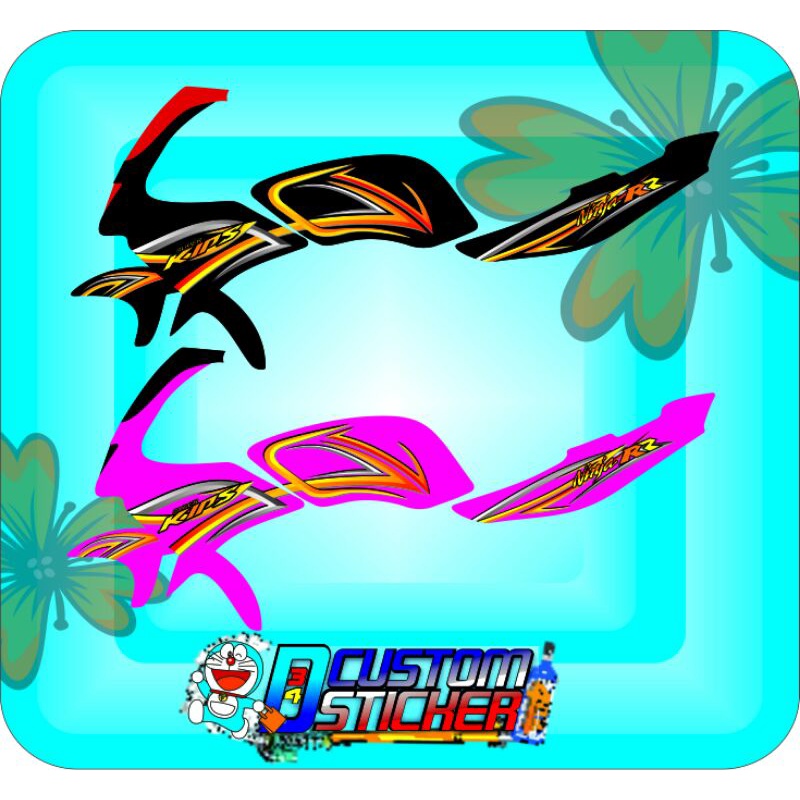 STRIPING NINJA RR OLD STRIPING NINJA RR OLD VARIASI STRIPING NINJA CUSTOME STICKER NINJA RR