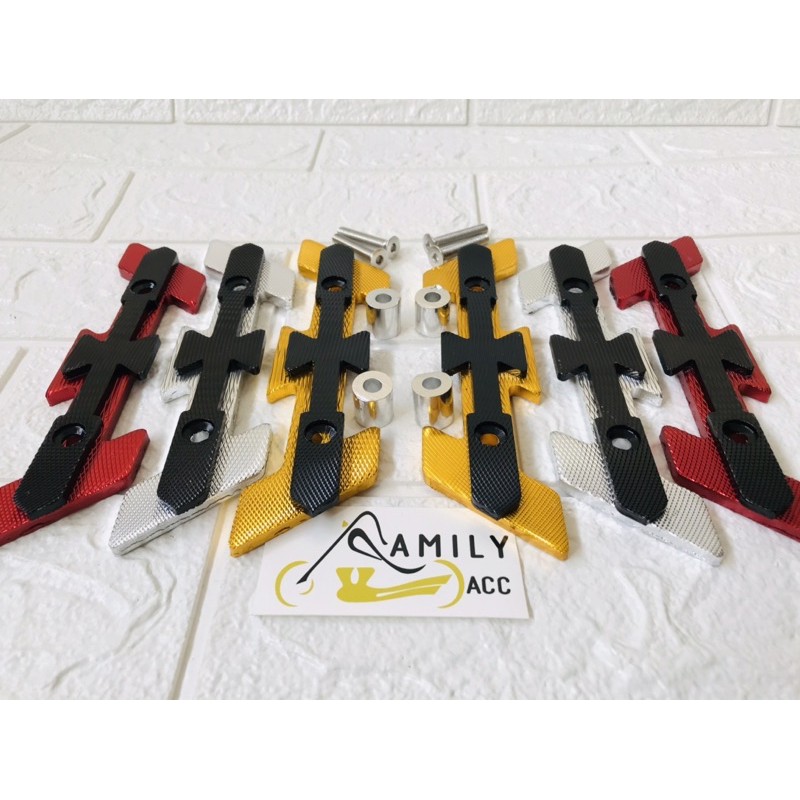 COVER PELINDUNG KUPING SPAKBOR DEPAN YAMAHA NMAX 155 FULL CNC SCARLET