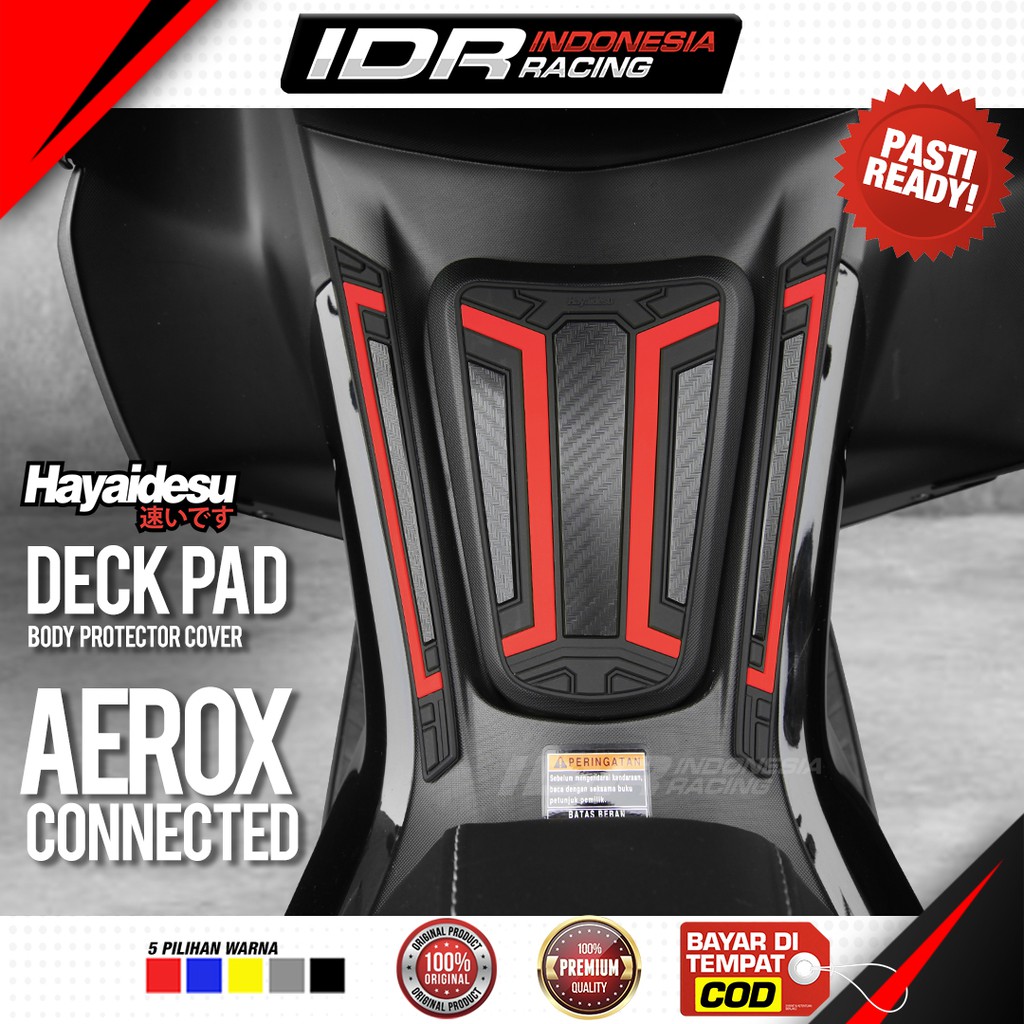 Hayaidesu AEROX Connected Deck Pad Cover Tangki Body Protector Aksesoris Yamaha