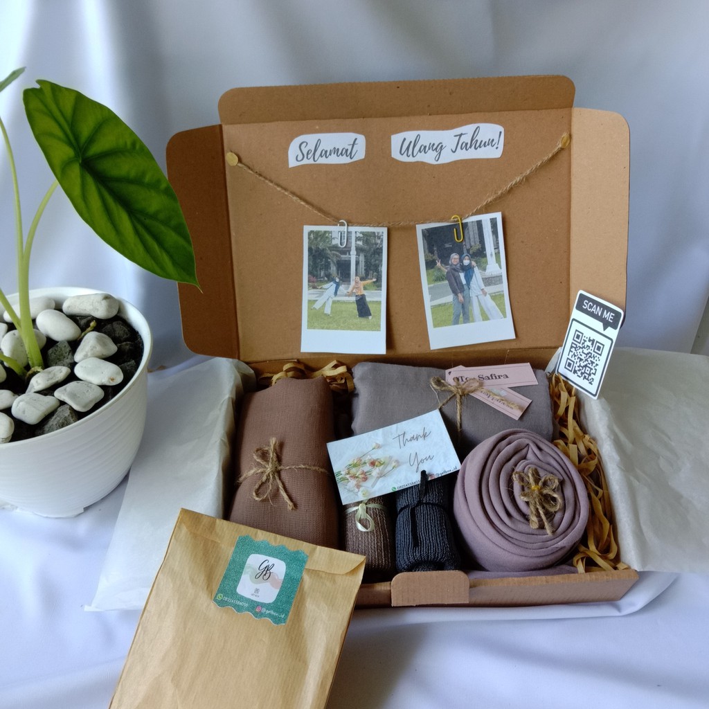 

Giftbox ✨Cinnamon 5✨ [ hijab : cornskin , rawis , voal || inner rajut ]