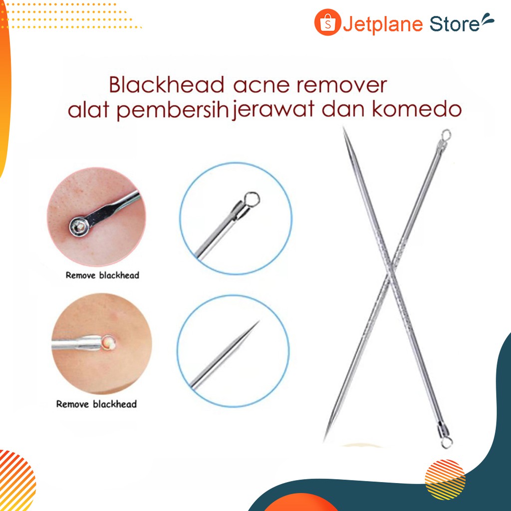 Alat Pembersih Komedo Jerawat Set Acne Blackhead Remover